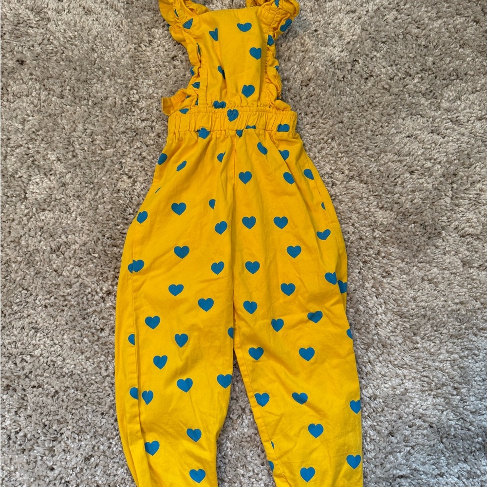 HUGO Yellow and Blue Heart Pattern One Piece